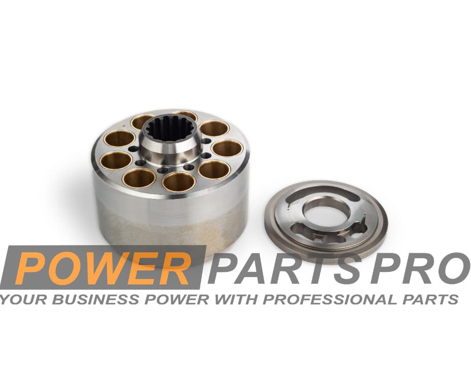 KAWASAKI K5V140DT FLUTEK CYLINDER BLOCK AND L.H. PLATE