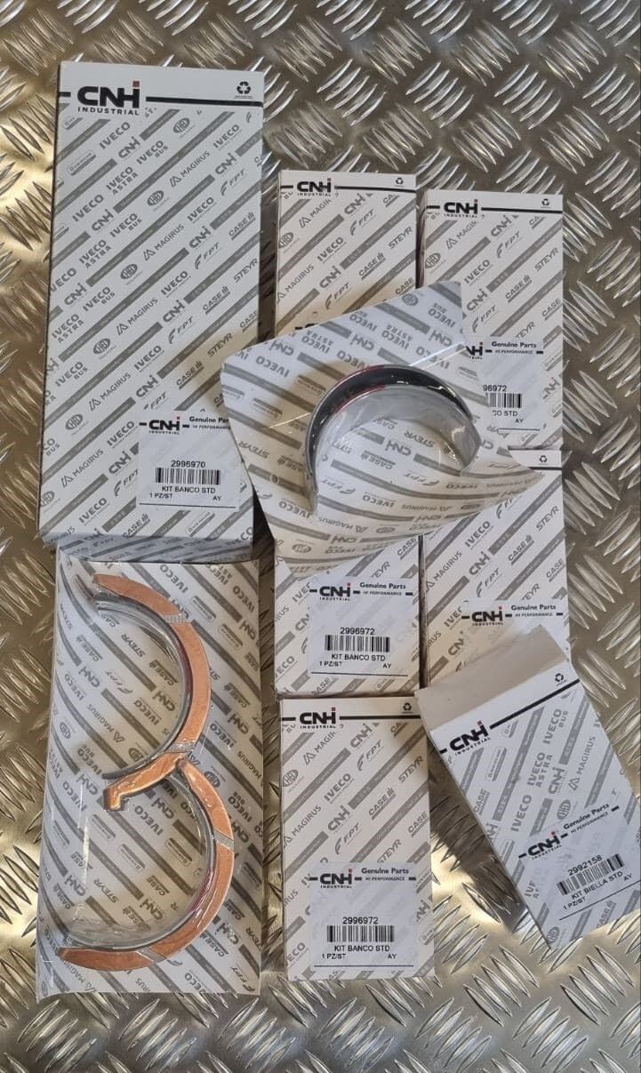 2996972 Main bearings set & 2996970 Thrust washer STD Genuine FPT / CNH / CASE