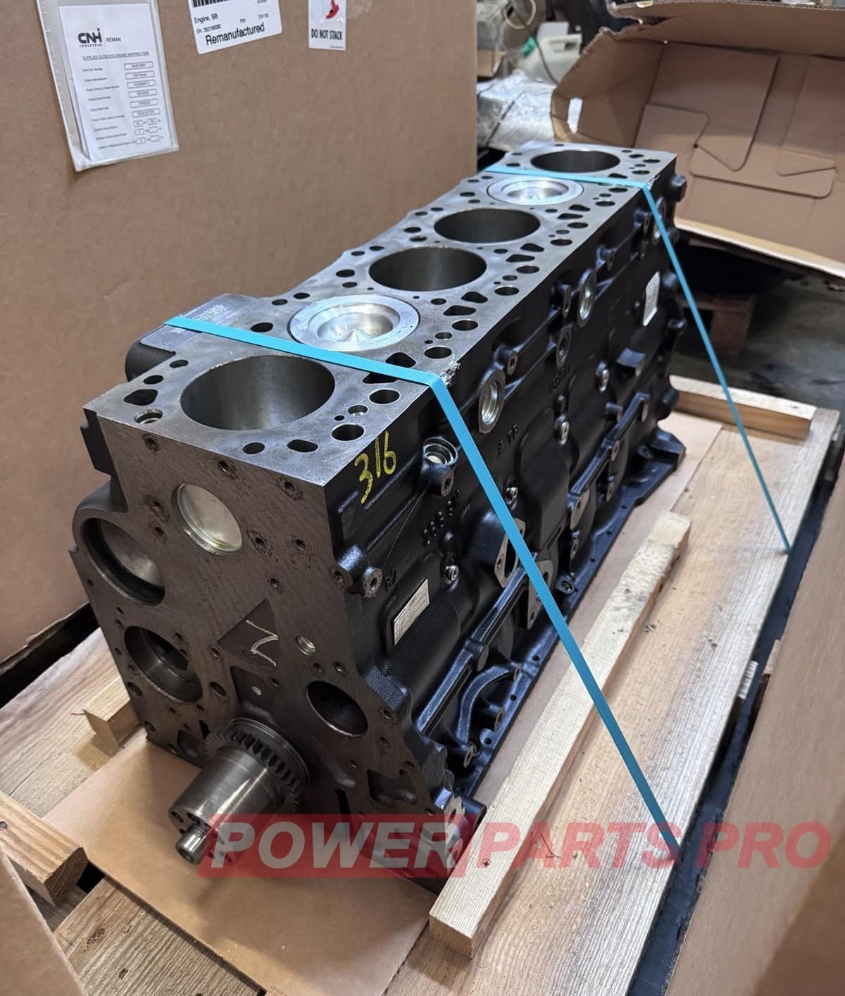 CNH Reman F4HE9684 Short engine FPT Industrial NEF 6.7 504384423ER