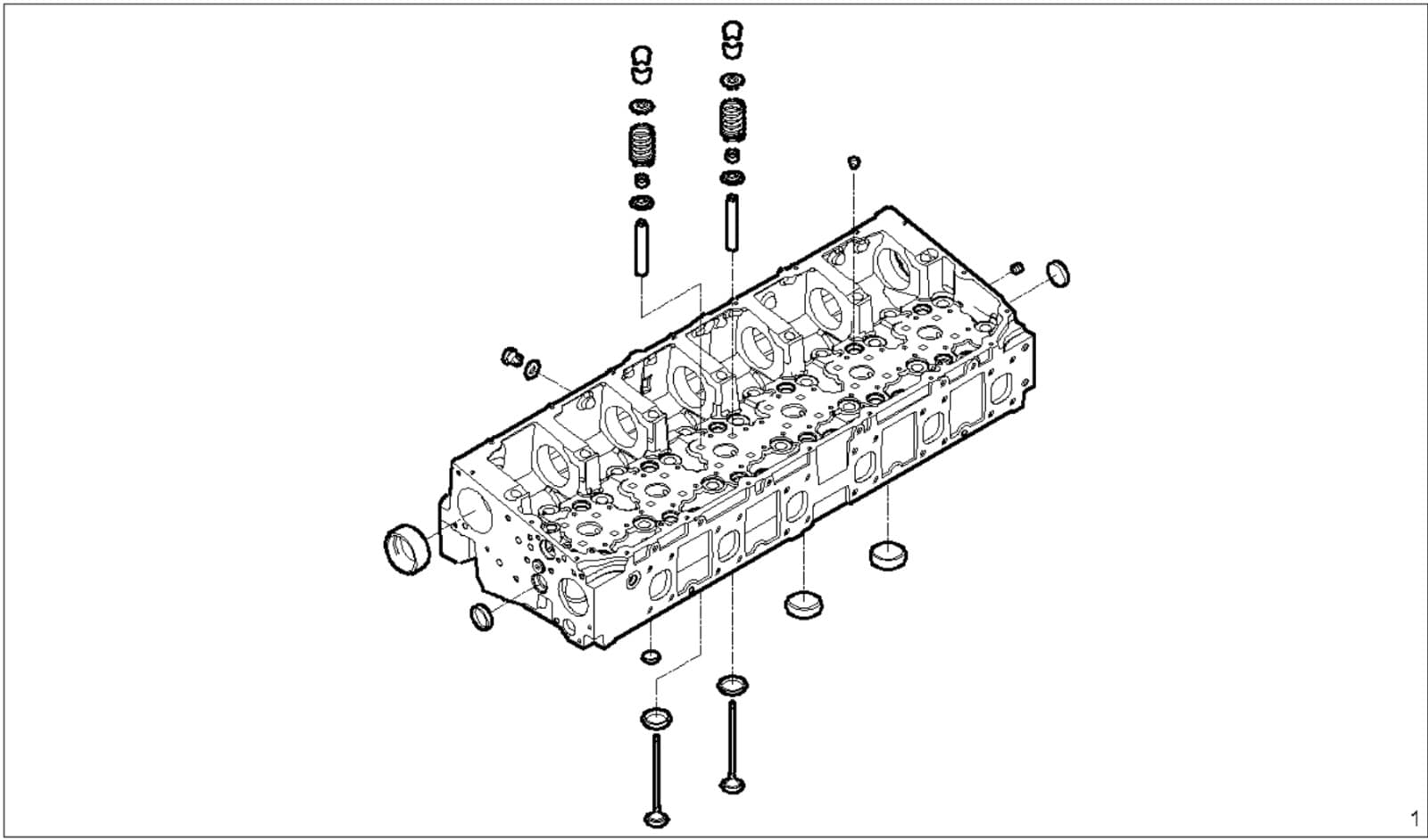 5802492694 Cylinder head with elements CNH FPT new genuine