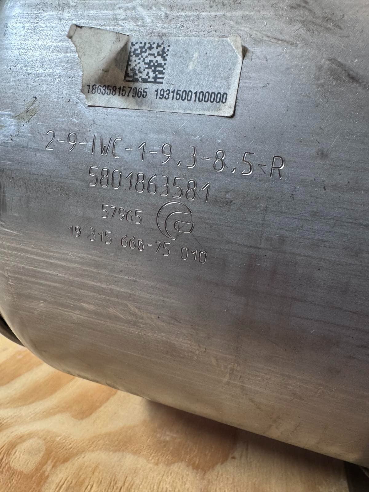 5801863581 DPF Silencer Caterpillar 3.4 Engine FPT