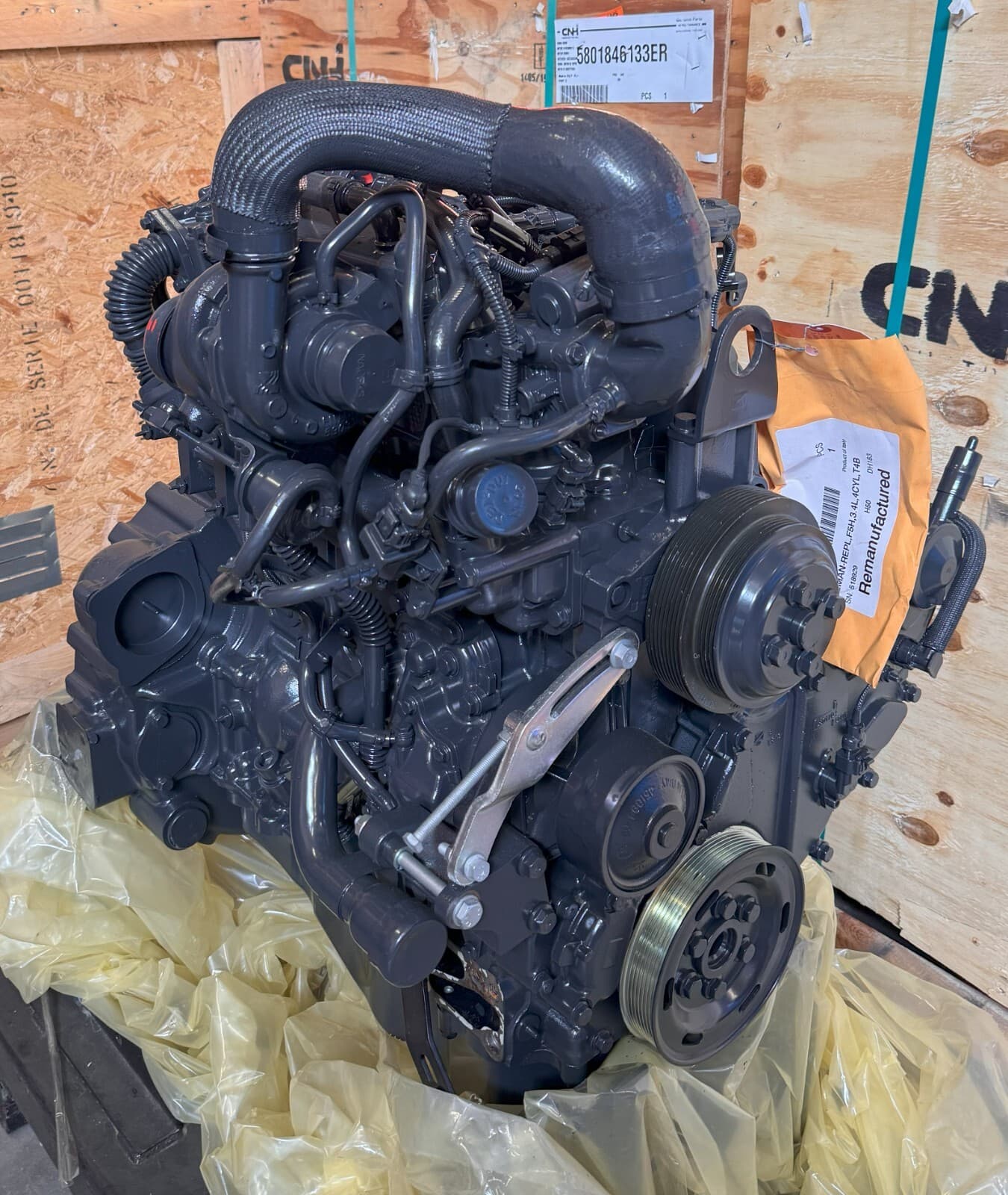 CNH Reman FPT Industrial F5HFL463 Complete engine for CASE New Holland equipment