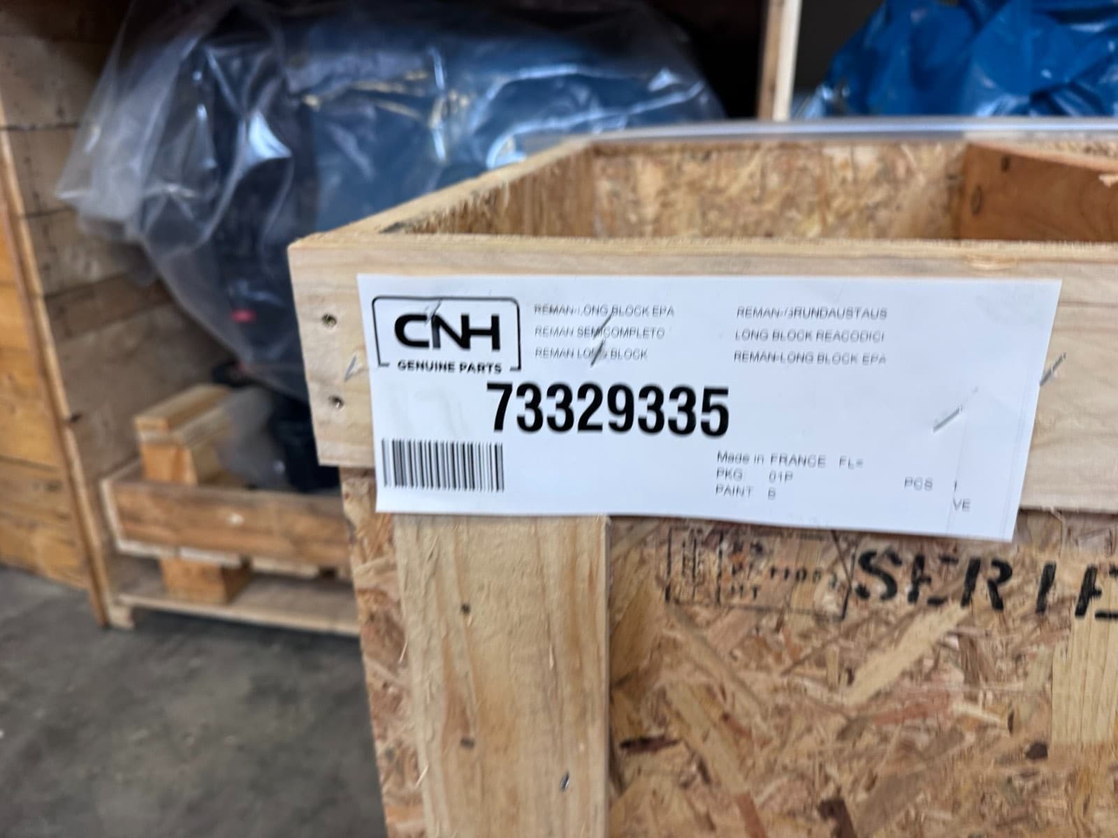 IVECO FPT 73329335 F4GE0484G Long block, CNH Reman
