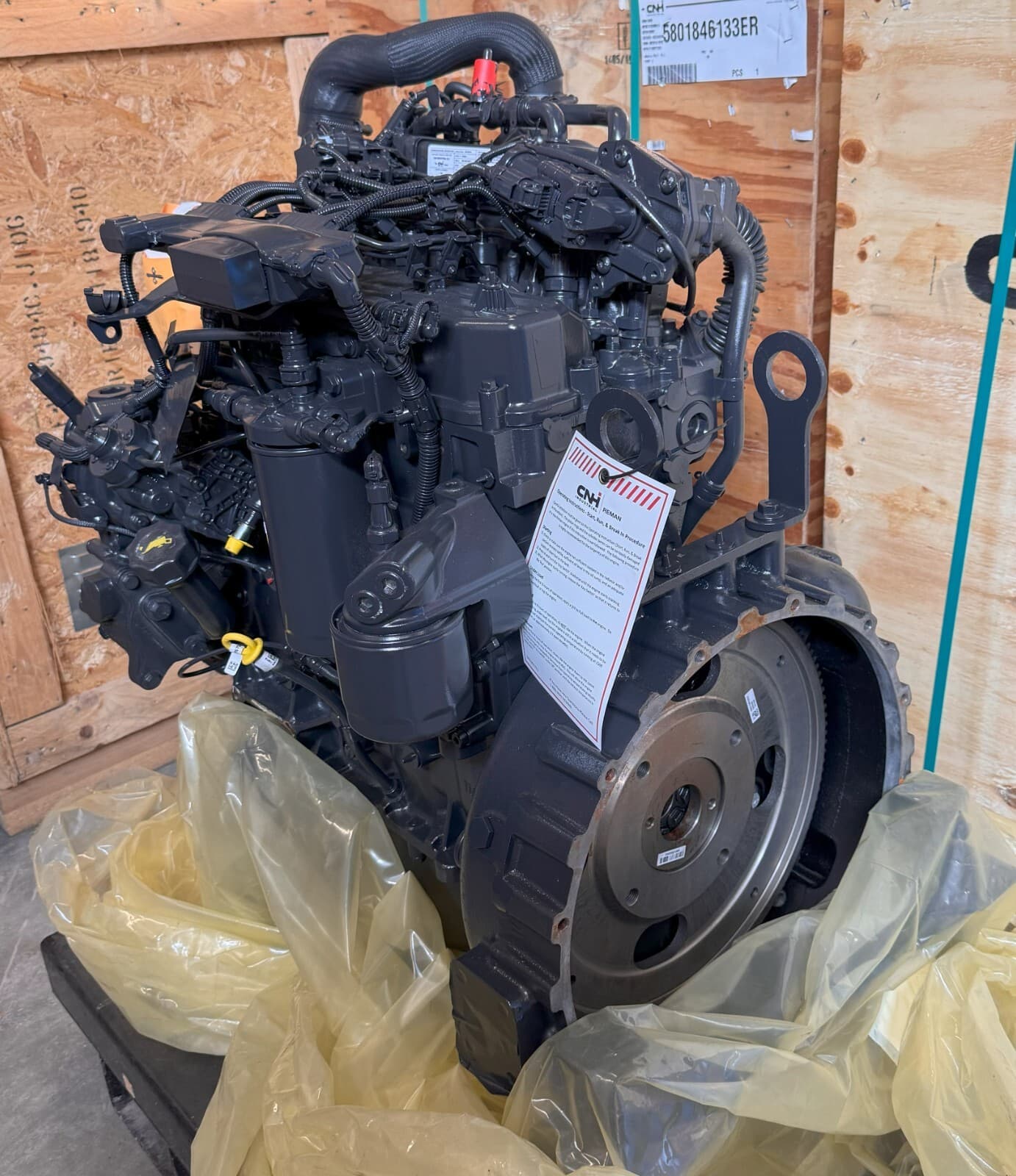CNH Reman FPT Industrial F5HFL463 Complete engine for CASE New Holland equipment