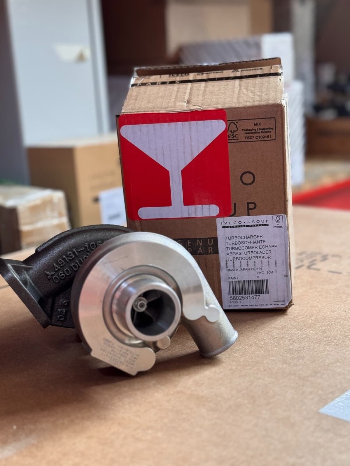 5802531477 Turbocharger FPT IVECO CNH Genuine 504242763