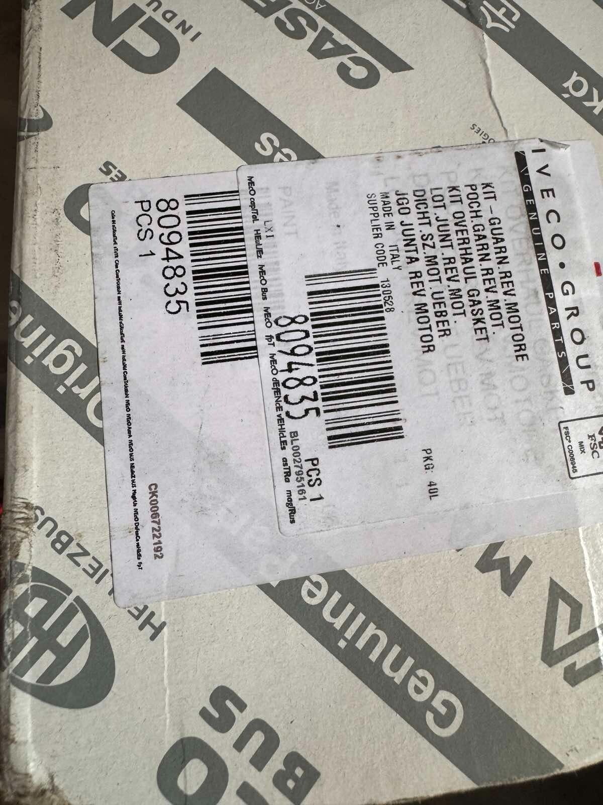 8094835 Engine gasket set FPT IVECO Cursor 13 for Steiger 435 450 500 STX380 430